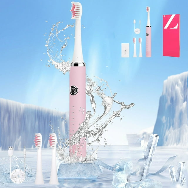 Danhjin Bathroom Set Wave Toothbrush Couple's USB Charging Soft Hair Intelligent Waterproof Adult Version