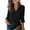 Black #206, variant on Button Down Shirts for Women Long Sleeve Blouse Dressy Casual Business Work Solid Color Tops with Pocket White XL