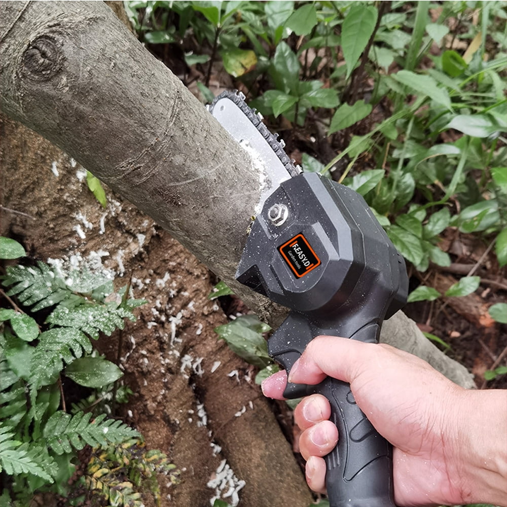 Amdohai 24V Lithium Battery Portable Electric Pruning Saw Rechargeable Small Electric Saws Woodworking One handed Electric Saw Garden Logging Mini Electric Chain Saw Walmart