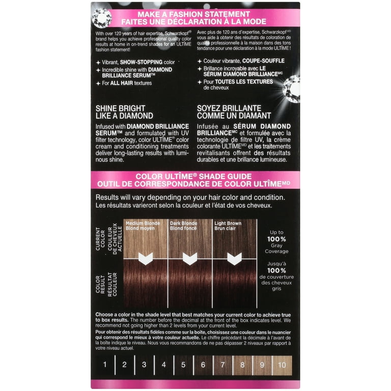 Schwarzkopf Color Ultime Hair Color Cream, 6.82 Bronze, Good Dye