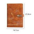 thumbnail image 2 of Libreta gruesa estupenda del tapa dura del cuero de la PU de la libreta de la piel de oveja de la hebilla del cuaderno del negocio, regalo del diario, 2 of 5