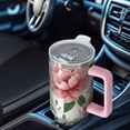 thumbnail image 6 of OBREWU Pioneer Flower Tumbler with Handle and Lid,Pioneer Flower 40oz Double Wall Vacuum Insulated Tumbler,Cups Gift for Women and Men, 6 of 7