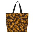 thumbnail image 1 of Disketp Colorful Pineapple Bolsa Tote Estampada para Mujer, Bolso de Hombro y de Mano para Compras y Viajes, 1 of 8