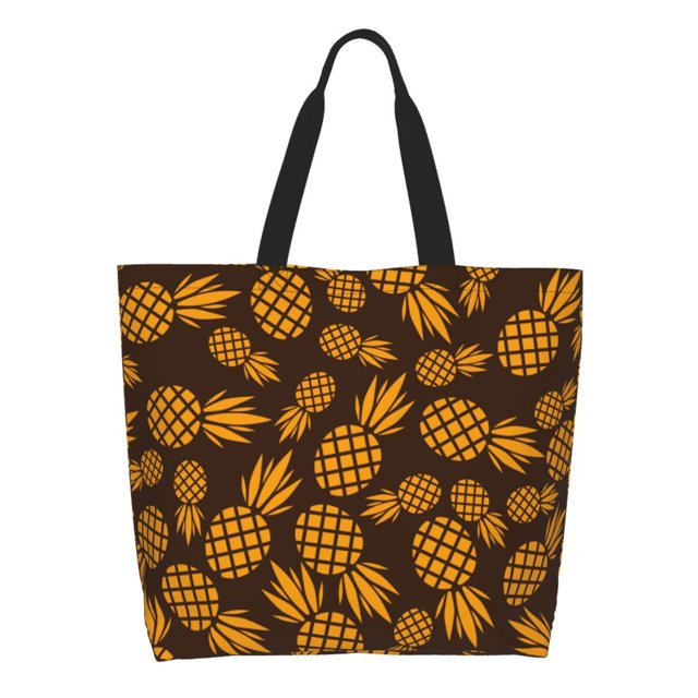 Disketp Colorful Pineapple Bolsa Tote Estampada para Mujer, Bolso de Hombro y de Mano para Compras y Viajes