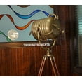 thumbnail image 2 of INDUSTRIAL VINTAGE NAUTICAL SEARCHLIGHT ADJUSTABLE TRIPOD FLOOR LAMP BRASS PATINA FINISH INDUSTRIAL NAUTICAL FLOOR LAMP, 2 of 2