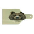 thumbnail image 2 of Bear Cutting Board, Big Bear of North America and Eurasia Realistic Strong Wildlife Beast Zoo Animal, Tempered Glass Cutting and Serving Board, Wine Bottle Shape, Brown Sand Brown, by Ambesonne, 2 of 5
