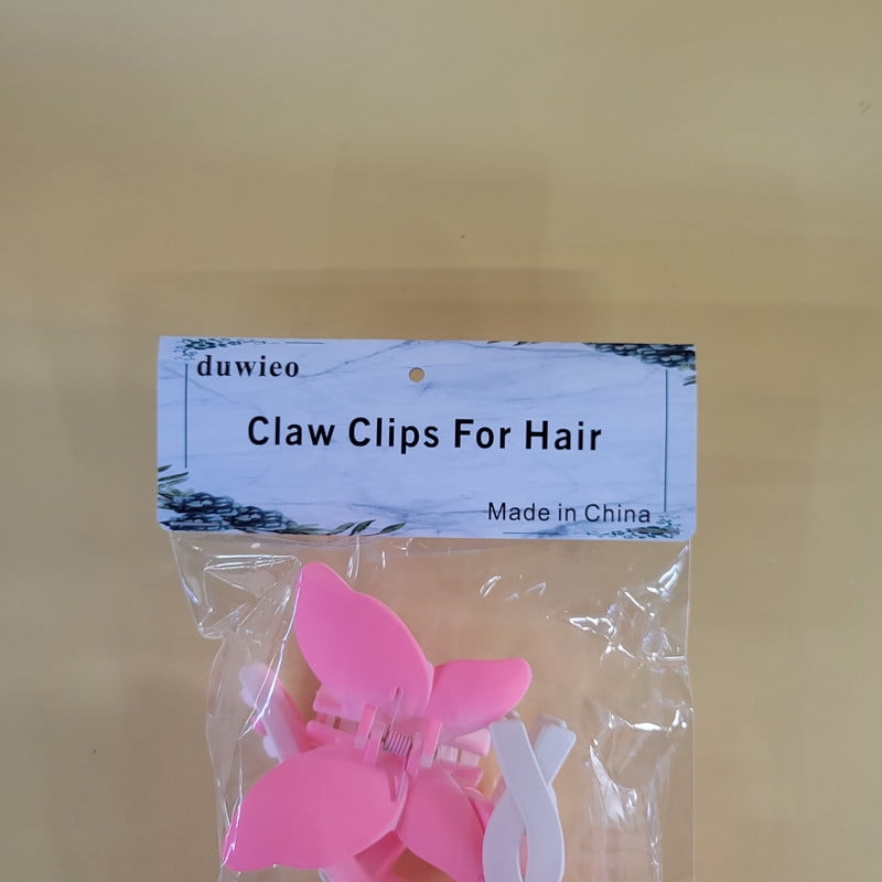 duwieo Claw clips for hair – Strong Hold Non-Slip Jaw Clips, Durable Matte Hair Clamps for Thick, Thin, Curly, or Long Hair
