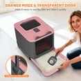 thumbnail image 5 of PHANCIR Enclosed Cat Litter Box with Lid, Easy to Clean with Includes Scoop & 4 Charcoal Deodorizer Bags,Pink, 5 of 8