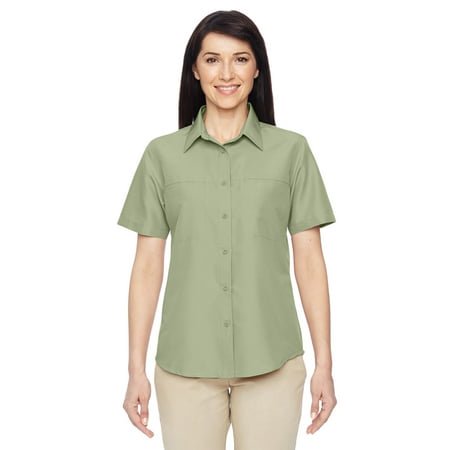 Harriton Chemise à Manches Courtes Performance pour Femmes