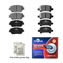 Front & Rear Ceramic Brake Pads for 2002 - 2006 Toyota Camry USA Built (Set of 8)