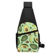thumbnail image 3 of Disketp Sling Backpack,Multipurpose Crossbody Shoulder Bag Travel Hiking Daypack-Avocado With Seeds, 3 of 6