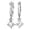 Silver, variant on Elegant Earrings for Everyday Wear Featuring Zirconia Stones and Lightweight Metal Construction for All Day Comfort, 1.4 cm, Silver