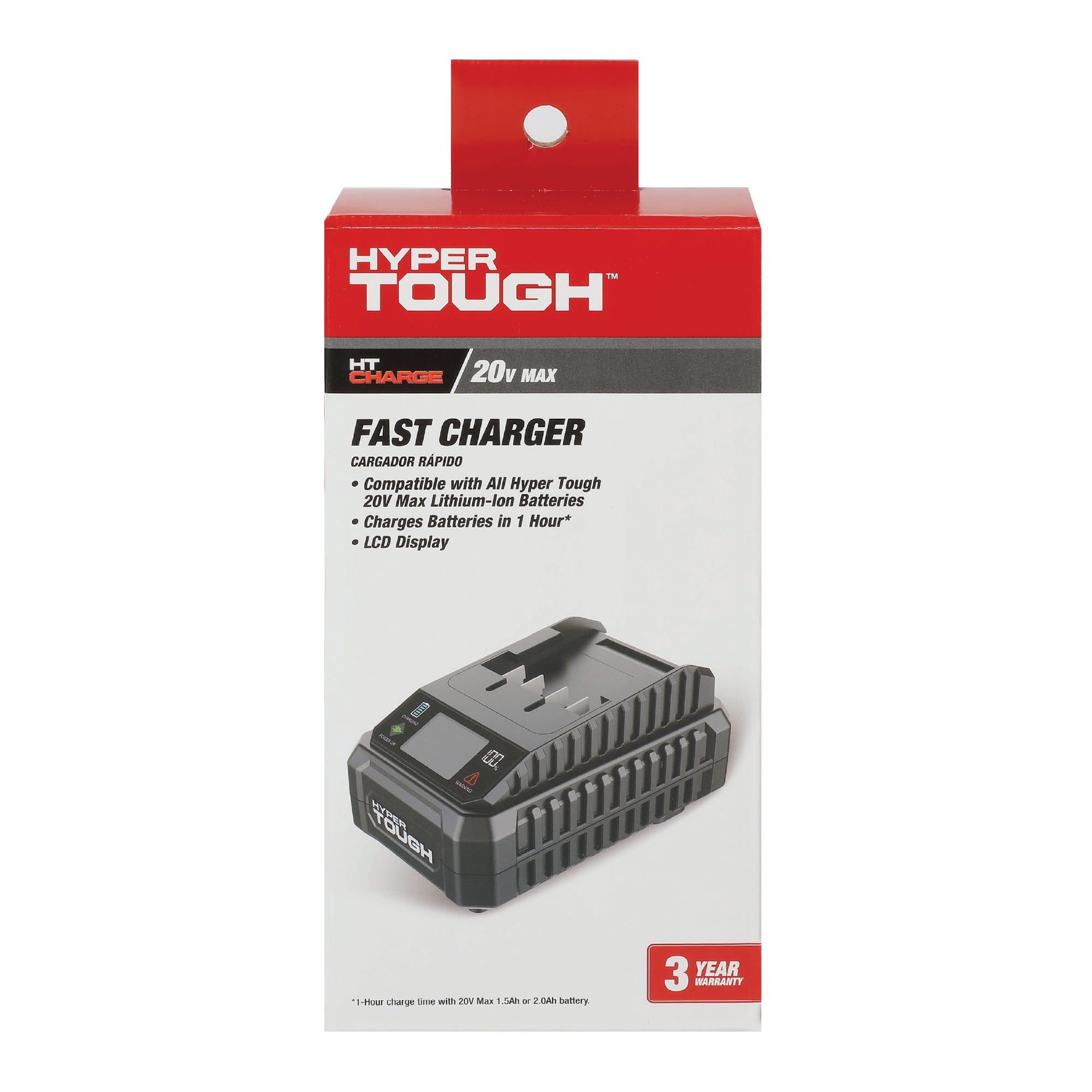 Hyper Tough 20V Max Fast Charger for Lithium-Ion Batteries