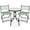 Sage, variant on Best Choice Products 3-Piece Patio Bistro Dining Furniture Set w/ Glass Tabletop, Folding Chairs - Sage
