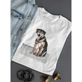 thumbnail image 3 of Pet Portrait I T-Shirt Women -Annie Warren Designs, Female 5X-Large, 3 of 4