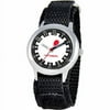 Boys' Stainless Steel Watch, Black Strap