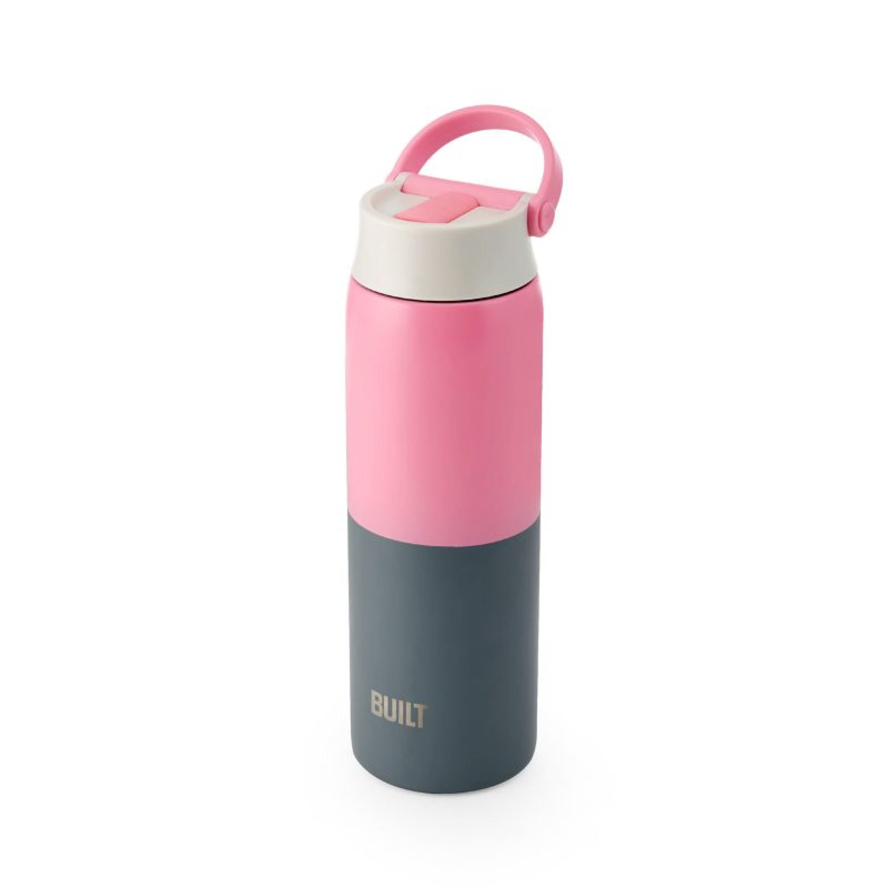 Liberty 20 oz. Berry Insulated Stainless Steel Water Bottle with D-Ring Lid, Pink