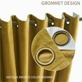 thumbnail image 6 of PHOENIGON Velvet Solid Color Metal Grommets Room Darkening Curtain Panels (Set of 2 ), 6 of 14