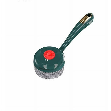 

Liquid-Added Long-Handled Pot-Washing Brush Can Change The Head Pot Brush with Handle Steel Wire Ball Dish-Washing Brush Pot-Washing Pot Artifact Kitchen
