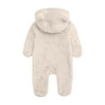 thumbnail image 5 of WOYY Girls Hooded Sleeper Romper One-Piece Footies Jumpsuit, Sizes 0-3M, 5 of 6