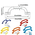 thumbnail image 4 of Baohd 2pieces Colorful Climbing Holds For Outdoor Climbing Frames And Play Structures Grab Handles Outdoor D, 4 of 6