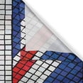 thumbnail image 3 of Ambesonne Union Jack Kitchen Curtains, Mosaic British Flag, 55"x39", Royal Blue Red White, 3 of 3