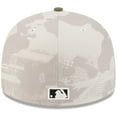 thumbnail image 4 of Men's New Era Light Beige/Olive Boston Red Sox 2025 Armed Forces Day 59FIFTY Fitted Hat, 4 of 5