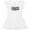 AA-White, variant on Inktastic 4th of July Boom Squad Blue and Red Fireworks Girls Baby Dress