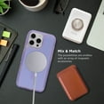 thumbnail image 3 of iHome Magnetic Velo Phone Case for iPhone 16 Pro, Pastel Purple, 3 of 8
