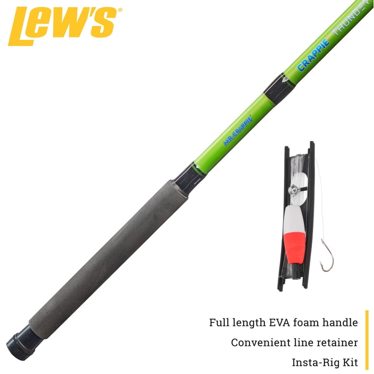 Lew's, Crappie Telescopic Fishing Pole, 10-Foot, 3-Piece, Fast Action -  Walmart.com