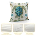 thumbnail image 4 of SHANXI with Pattern Throw Pillow Covers Wild Sea Animal Seamless Design Square Pillowcases for Sofa Car Bedroom Pillow case 24x24in, 4 of 5