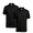 Black, variant on Men's 2‑Pack Short Sleeve Polo Shirts, Breathable Cotton Golf Polos, L, Casual Daily Wear
