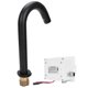 thumbnail image 5 of Grifo con sensor negro G1/2, grifo de lavabo automático inteligente vertical de cobre, grifo para fregadero de cocina, 5 of 14