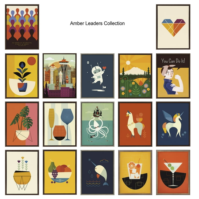 Kate and Laurel Blake Old Fashioned Cocktail Framed Printed Glass