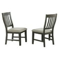 thumbnail image 5 of Trestle 6PC 96" Rectangle Extendable Dining Table Set with Bench in Gray Wood, 5 of 7
