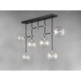 thumbnail image 2 of ET2 Lighting E25078-18BKSN Global 6-Light LED Flush Mount - Black & Satin Nickel, 2 of 6