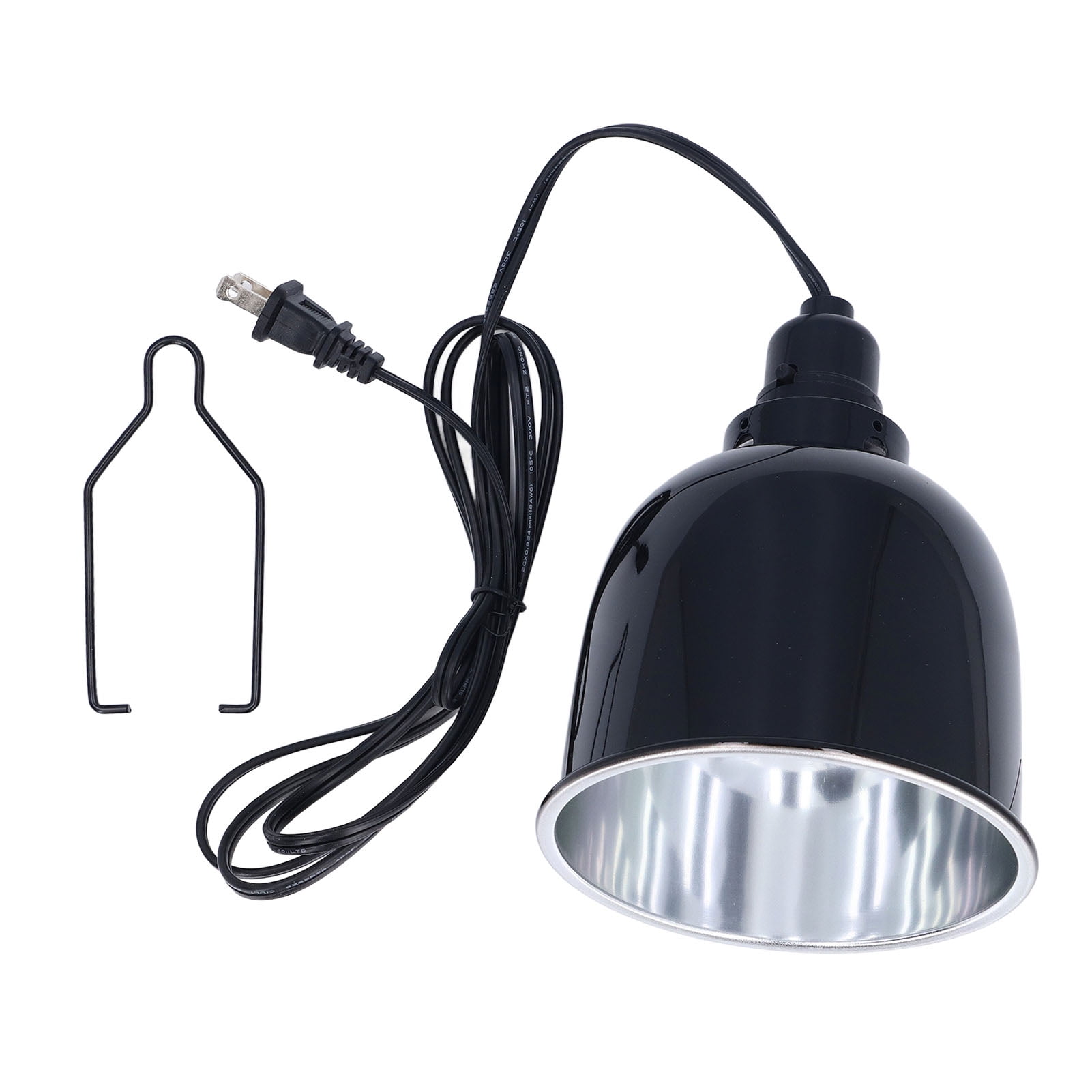 Aluminum Reptile Heat Lamp With Clamp, Safe, Durable  Versatile For Terrariums  Habitats
