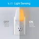 thumbnail image 2 of Lamp GE SleepLite 86153, luz nocturna LED ámbar, paquete de 4 unidades, 2 of 7