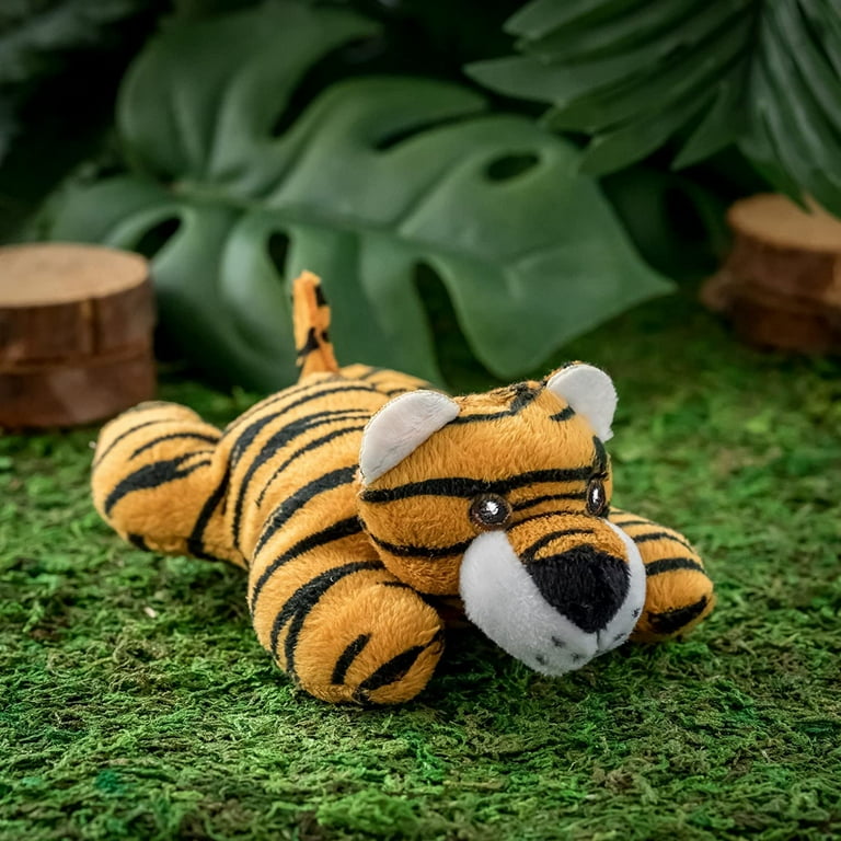 Wildlife Tree 12 Pack Tiger Mini 4 Inch Small Stuffed Animals Bulk Bundle Zoo Animal Toys Jungle Safari Party Favors for Kids Walmart