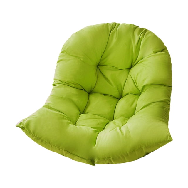 Cojín colgante para silla tipo huevo, muebles de asiento, cojín suave y relajante para columpio, alfombrilla para silla de jardín para césped y hogar Verde