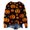 Black, variant on Halloween Knitted Pullover Sweater for Women Funny Pumpkin Graphic Crewneck Casual Cozy Warm Fall Winter Spooky Season Top 1 Pack, Red,XXL