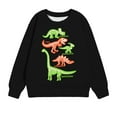 thumbnail image 4 of Tbopshirt Girls Hoodies,Girls Sweatshirts,Hoodies for Girls,Children's Shirt Long Sleeved T-shirt Printed Round Neck Short Top for Boys and Girls Aged 1-12Y,Hoodless Sweatshirt, 4 of 4