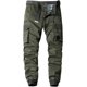 thumbnail image 1 of Pantalones cargo para hombre con múltiples bolsillos militares de combate Ripstop con puño acanalado Verde ejército 30 Verde ejército 30 Xishao ropa, 1 of 2