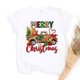 thumbnail image 1 of Camiseta con estampado de Just A Girl Who Loves Christmas para mujer, traje de Navidad, Tops, camiseta de manga corta, camisas de Navidad para niñas, ropa de vacaciones, 1 of 5