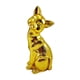 thumbnail image 4 of Estatua de gato, figura decorativa de animal, artesanía de resina, escultura de animal. Dorado, 4 of 9