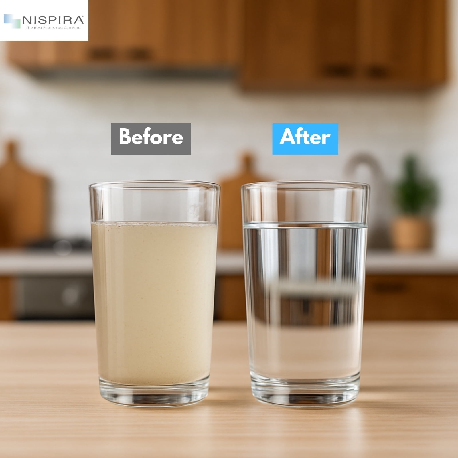 Nispira Regular Water Filter Replacement for Seychelle Gen 2 Dual pH2O Water Pitcher Removes Lead, Odor, Color, Reduce Chlorine, Water Hardness, 2 Set