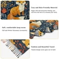 thumbnail image 6 of Women Winter Scarves Fashion Pashmina Shawl Wraps Long Blanket Scarf for Fall Spring Adorable Foxes with Flowers Leaves, 6 of 10