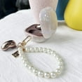 thumbnail image 3 of Compatible with Samsung Galaxy Buds 2 Pro(2022)/Galaxy Buds Pro Case/Galaxy Buds 2 Case/Galaxy Buds Live Case with Pearl Keychain Cute Shockproof Protective Cover Case White, 3 of 12
