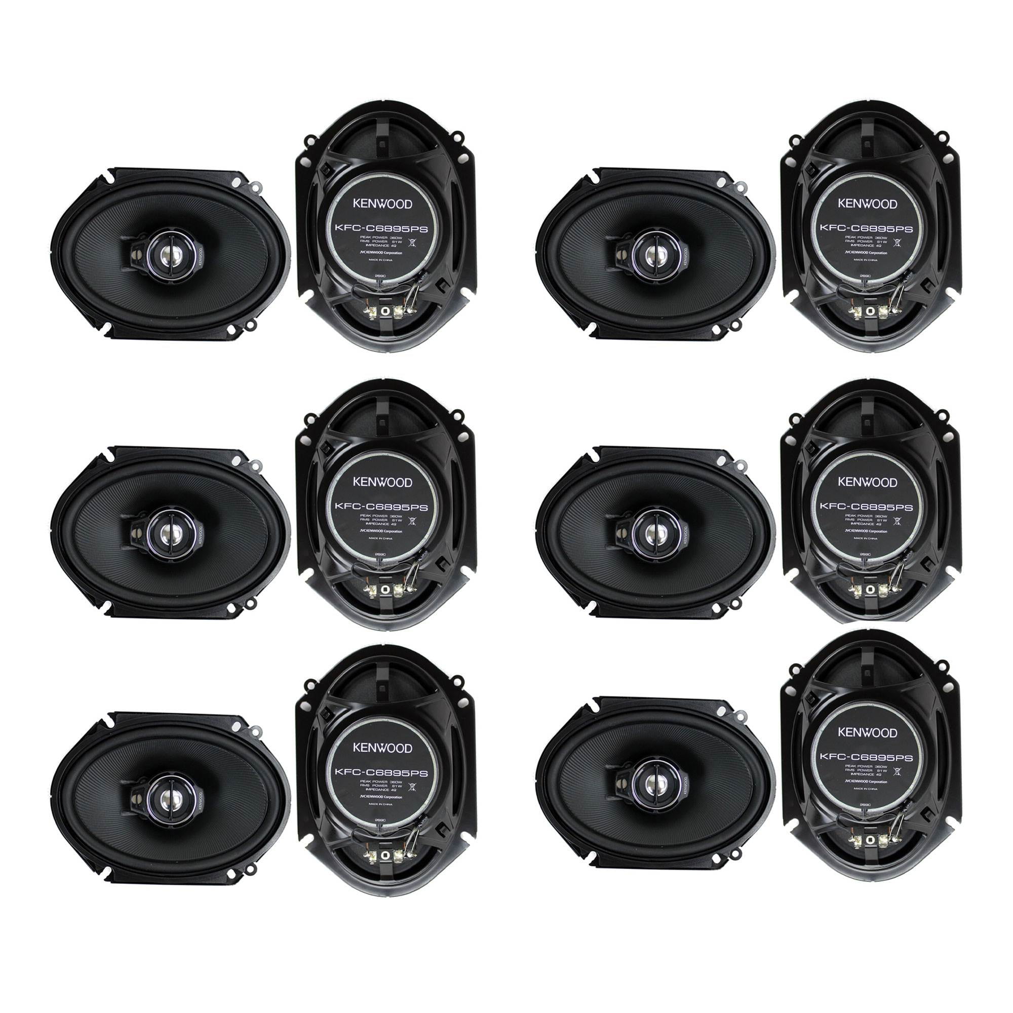 Kenwood KFCC6895PS 6x8" 360W 3Way Car Audio Coaxial Speakers Stereo
