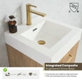 thumbnail image 6 of Vinnova Alistair 18" White Stone Top Single Vanity in Oak without Mirror, 6 of 15